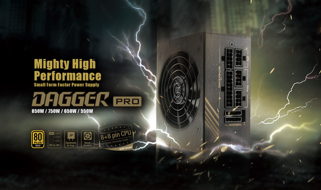 FSP Dagger Pro 850W Mini ITX Solution / SFX 12V / Micro ATX 80 ...